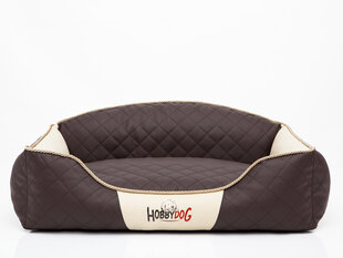 Hobbydog лежак Elite XL, коричневый/песочный, 84x65 см цена и информация | Лежаки, домики | hansapost.ee
