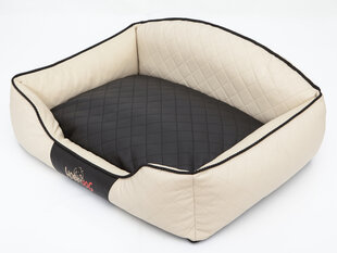 Hobbydog лежак Elite L, песочный/черный, 65x50 см цена и информация | Лежаки, домики | hansapost.ee