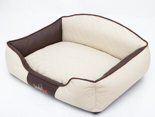 Hobbydog лежак Elite XL, песочный/коричневый, 84x65 см цена и информация | Лежаки, домики | hansapost.ee