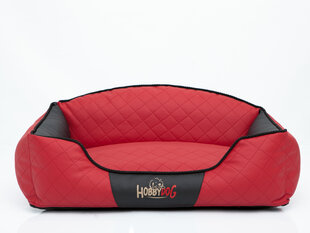 Hobbydog лежак Elite L, красный/черный, 65x50 см цена и информация | Лежаки, домики | hansapost.ee