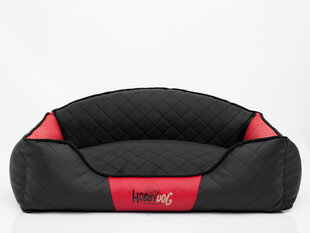 Hobbydog лежак Elite XXL, черный/красный, 110x85 см цена и информация | Лежаки, домики | hansapost.ee