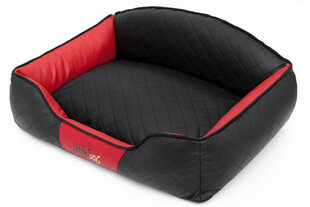 Hobbydog лежак Elite XL, черный/красный, 84x65 см цена и информация | Лежаки, домики | hansapost.ee