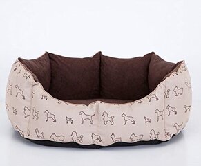 Hobbydog лежак New York, M, Beige Dogs, 50x40 см цена и информация | Лежаки, домики | hansapost.ee