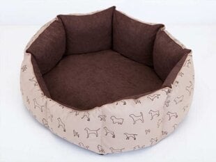 Koera pesa Hobbydog New York, M, Beige Dogs, 50x40 cm price and information | Nests, positions | hansapost.ee