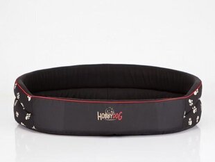 Hobbydog лежак Лапки R10, черный, 98x82 см цена и информация | Лежаки, домики | hansapost.ee