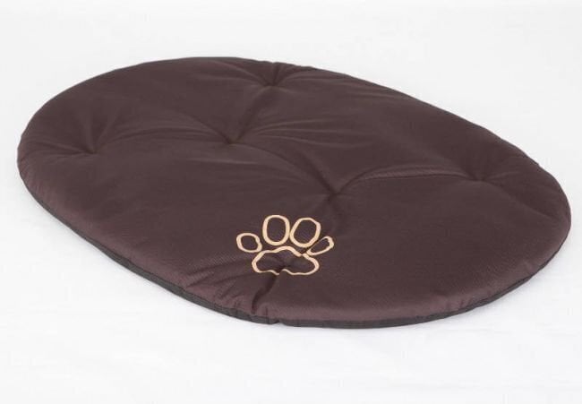 Hobbydog ovaalne padi Dark Brown, R6, 75x58 cm цена и информация | Pesad, asemed | hansapost.ee