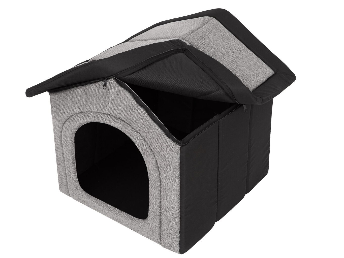 Pesa-maja Hobbydog Inari Light Grey Black, 52x46 cm цена и информация | Pesad, asemed | hansapost.ee