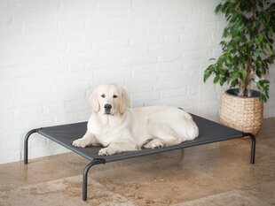 Hobbydog лежак Iron Dark Grey L, 80x42x15 см цена и информация | Лежаки, домики | hansapost.ee