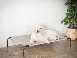 Hobbydog лежак Iron Beige XL, 100x55x20 см цена и информация | Лежаки, домики | hansapost.ee