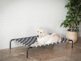 Hobbydog лежак Iron Dark Grey Paws XL, 100x55x20 см цена и информация | Лежаки, домики | hansapost.ee