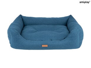 Amiplay лежак диван Montana Blue M, 68x56x18 см цена и информация | Лежаки, домики | hansapost.ee