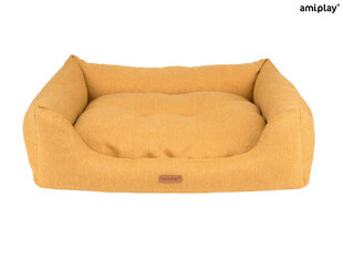 Amiplay лежак диван Montana Yellow L, 78x64x19 см цена и информация | Лежаки, домики | hansapost.ee