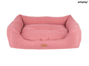 Amiplay лежак диван Montana Pink L, 78x64x19 см цена и информация | Лежаки, домики | hansapost.ee