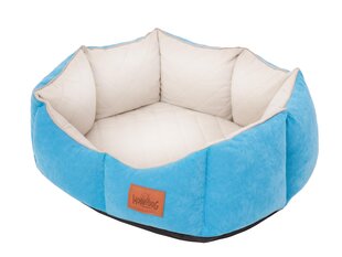 Hobbydog лежак New York Premium, M, Sky Blue, 53x45 см цена и информация | Лежаки, домики | hansapost.ee