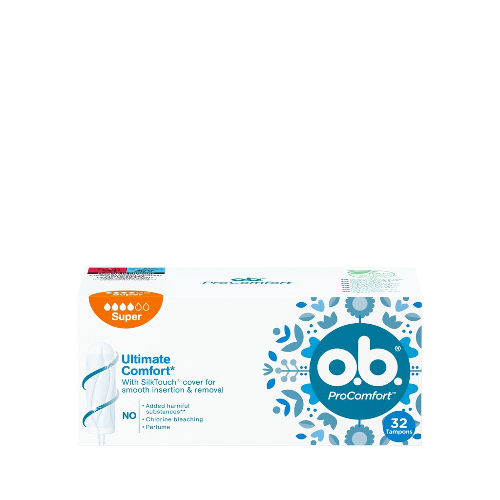 Tampoonid O.B. Pro Comfort Super 32 tk. hind ja info | Tampoonid, hügieenisidemed ja menstruaalanumad | hansapost.ee