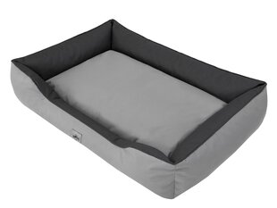 Hobbydog двусторонний лежак Double Light Grey/Graphite, XXXL, 125x98 см цена и информация | Лежаки, домики | hansapost.ee