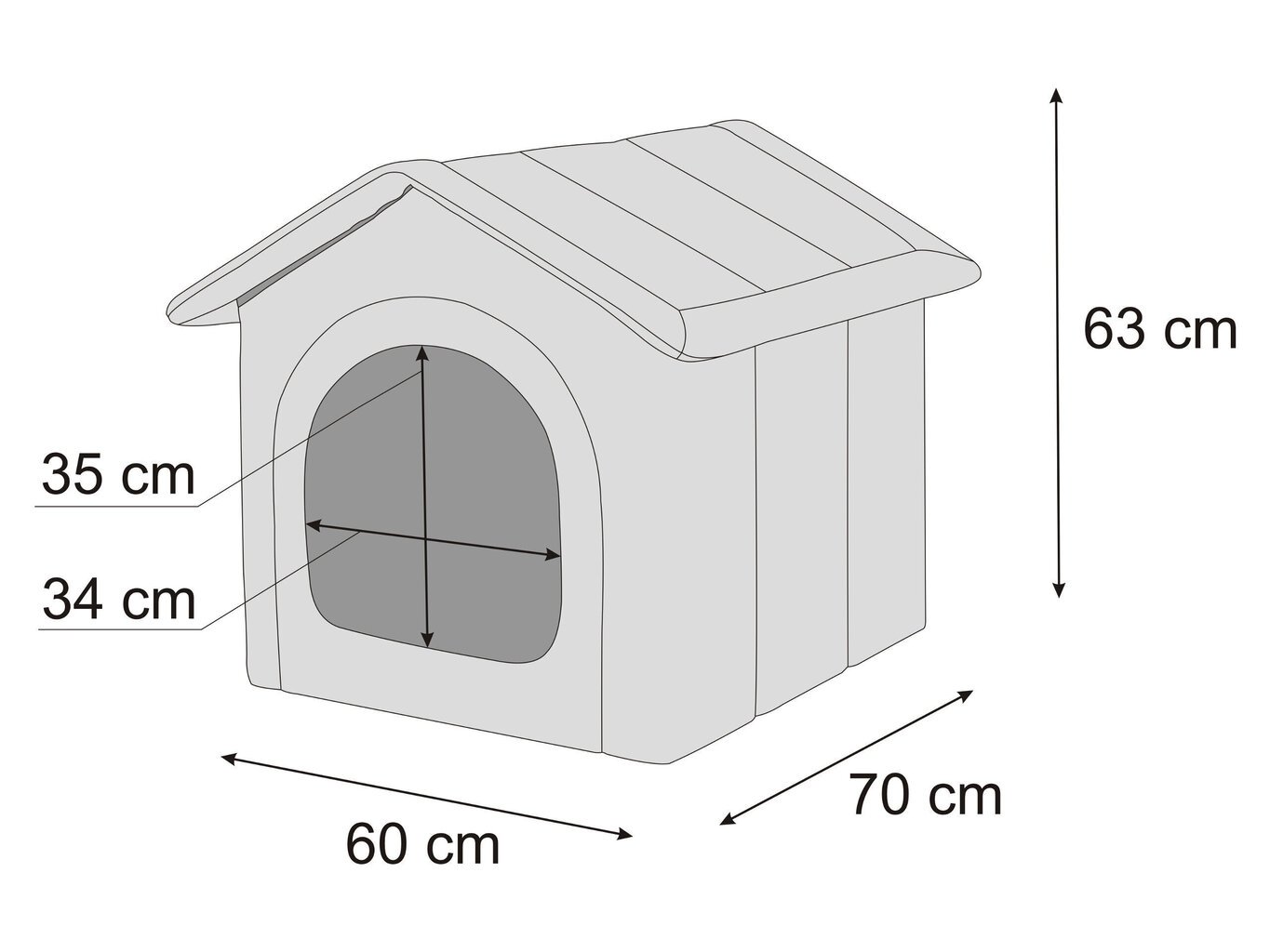 Hobbydog pesa Ash Ecolen R5, 60x70 cm цена и информация | Pesad, asemed | hansapost.ee