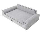 Hobbydog лежак Glamour New Light Grey Inari, XL, 98x66 см