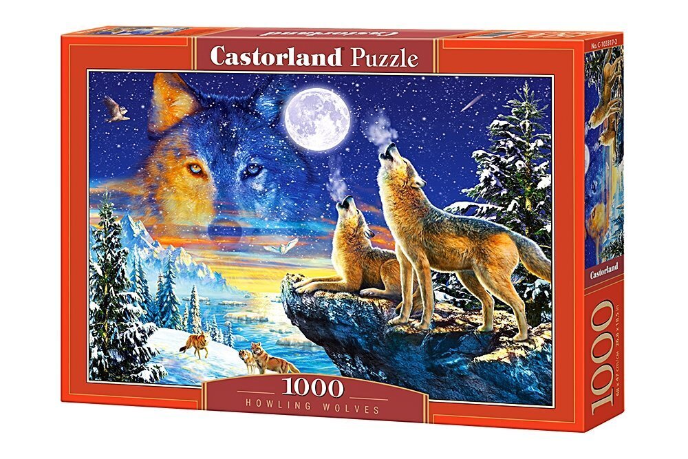 Pusle Castorland Puzzle Howling Wolves, 1000-osaline hind ja info | Pusled lastele ja täiskasvanutele | hansapost.ee