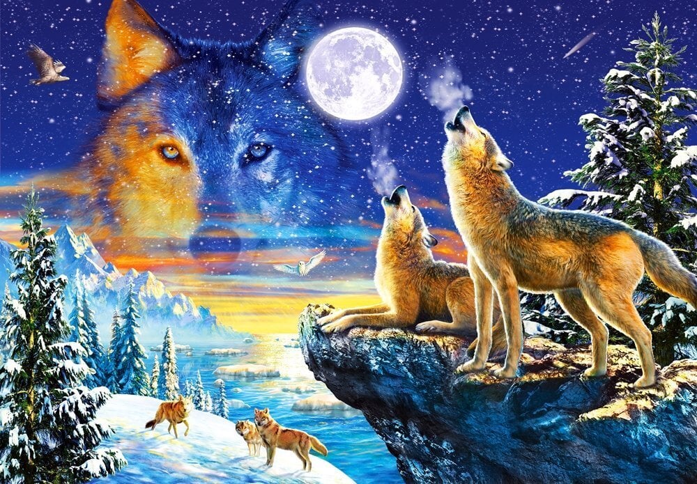 Pusle Castorland Puzzle Howling Wolves, 1000-osaline hind ja info | Pusled lastele ja täiskasvanutele | hansapost.ee