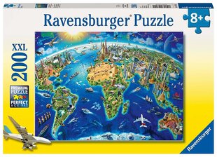 Pusle Lai maailm Ravensburger, 12722, 200 osa hind ja info | Pusled lastele ja täiskasvanutele | hansapost.ee