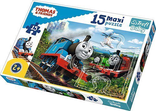 Pusle Maxi Trefl "Rong Thomas" Thomas&Friends, 15-osaline hind ja info | Pusled lastele ja täiskasvanutele | hansapost.ee