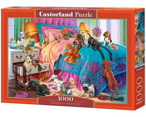 Pusle Puzzle Castorland Naughty Puppies, 1000-osaline цена и информация | Castorland Детям от 3 лет | hansapost.ee