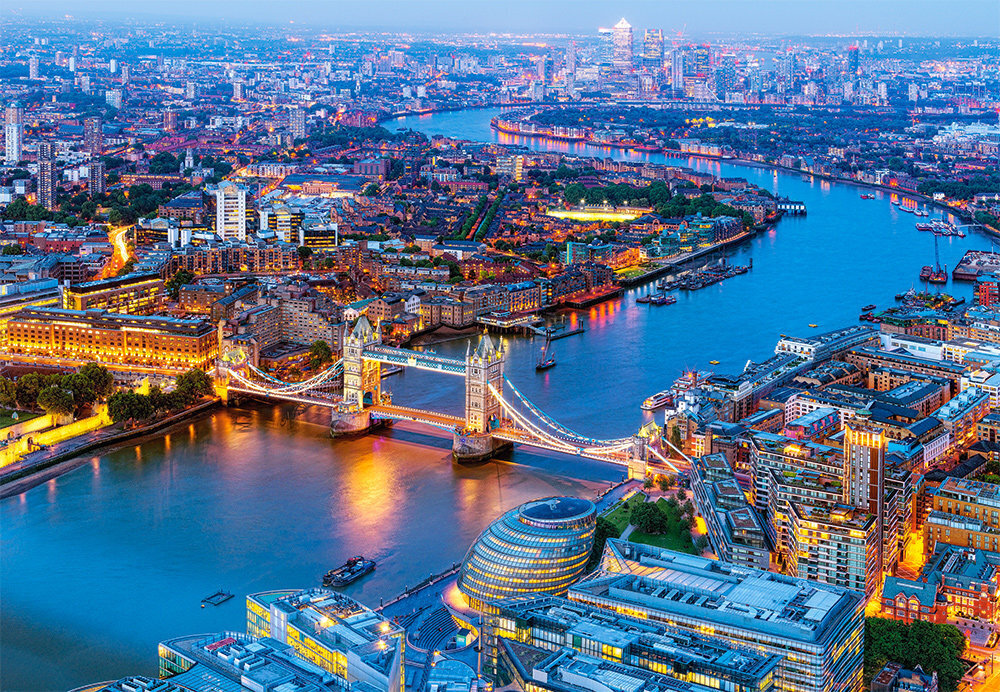 Pusle Castorland Aerial View of London, 1000 tk цена и информация | Pusled lastele ja täiskasvanutele | hansapost.ee