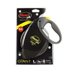 Flexi automaatne rihm Giant L, must​, 8 m цена и информация | Поводки для собак | hansapost.ee