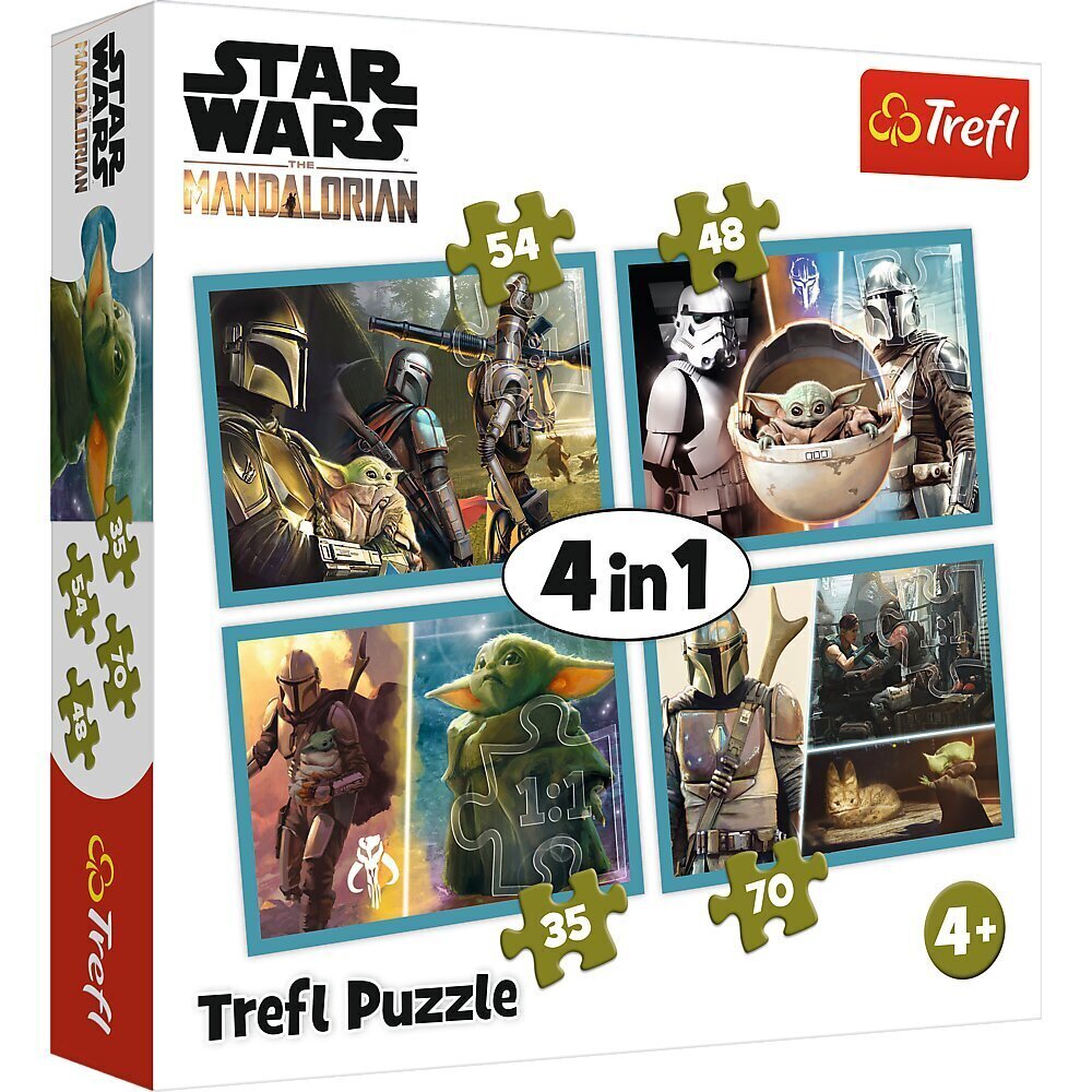 Puslekomplekt Trefl Star Wars, 4 in 1 hind ja info | Pusled lastele ja täiskasvanutele | hansapost.ee