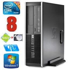 HP 8100 Elite SFF i5-650 8GB 120SSD+1TB DVD WIN7Pro kaina ir informacija | Lauaarvutid | hansapost.ee