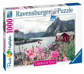 Pusle Ravensburger Reine Lofoten Norway, 1000 tk, 16740 hind ja info | Pusled lastele ja täiskasvanutele | hansapost.ee