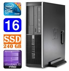 HP 8100 Elite SFF i5-650 16GB 240SSD DVD WIN10Pro hind ja info | Lauaarvutid | hansapost.ee