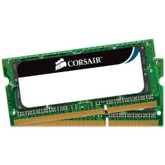 Corsair 8GB 1600MHz DDR3 SO-DIMM KIT OF 2 CMSO8GX3M2C1600C11 hind ja info | Operatiivmälu | hansapost.ee