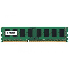 Crucial 4 ГБ 1600 МГц DDR3 CL11 CT51264BD160B цена и информация | Объём памяти (RAM) | hansapost.ee