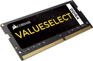 Corsair ValueSelect 4GB 2133MHz DDR4 CL15 SODIMM CMSO4GX4M1A2133C15 hind ja info | Operatiivmälu | hansapost.ee