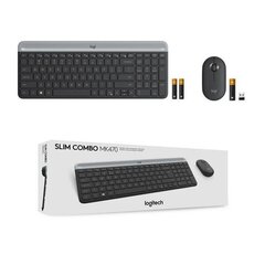 Logitech MK470  цена и информация | Клавиатура с игровой мышью 3GO COMBODRILEW2 USB ES | hansapost.ee