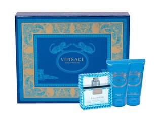 Versace Man Eau Fraiche EDT подарочный комплект для мужчин 50 мл цена и информация | Мужские духи | hansapost.ee