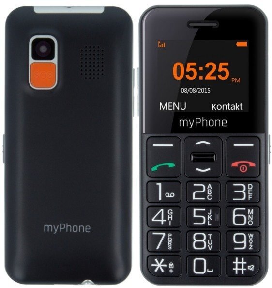 Mobiiltelefon MyPhone Halo EASY, Must цена и информация | Telefonid | hansapost.ee