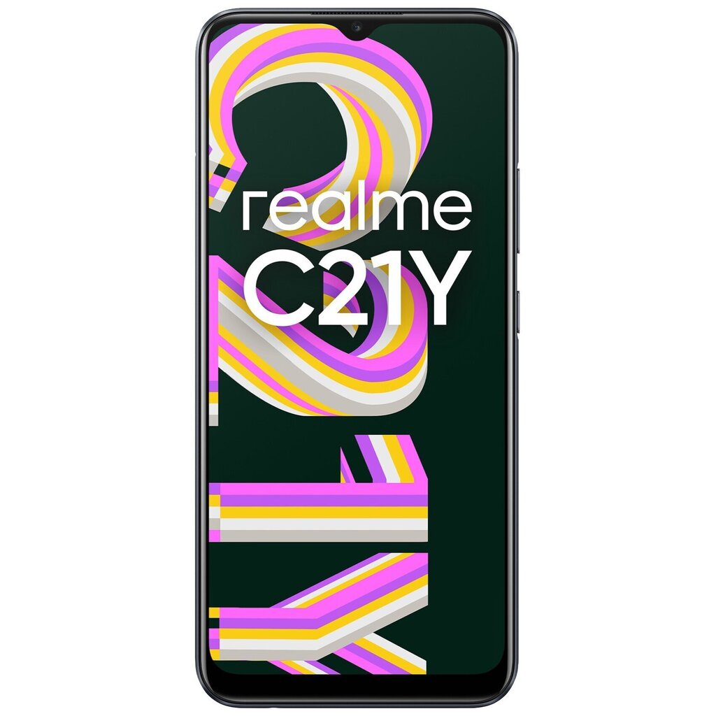 Realme C21Y, 64GB, Dual SIM, Black цена и информация | Telefonid | hansapost.ee