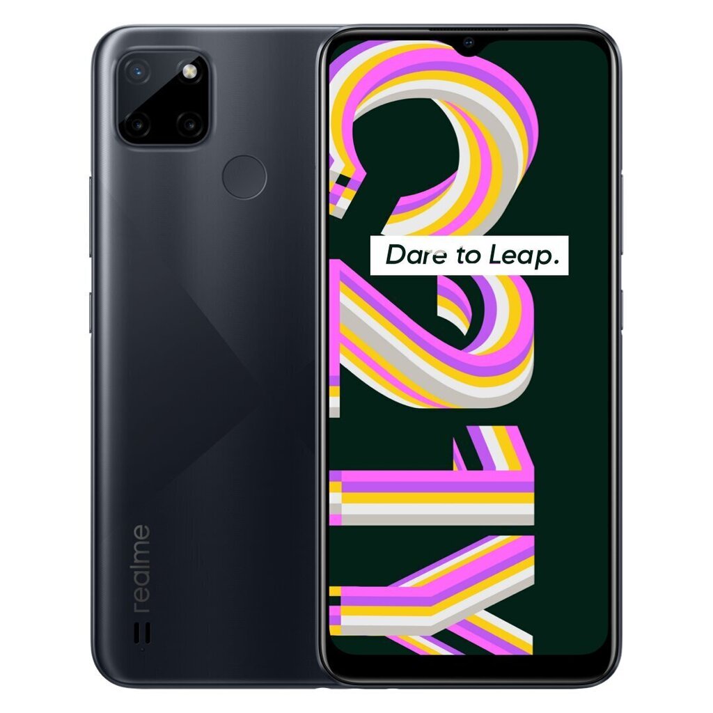 Realme C21Y, 64GB, Dual SIM, Black hind ja info | Telefonid | hansapost.ee