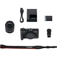 Canon EOS M6 Mark II + EF-M 15-45mm + EVF-DC2, Black цена и информация | Фотоаппараты | hansapost.ee