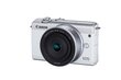 Canon EOS M200 15-45mm IS STM + EF-M 22mm IS STM (White) цена и информация | Fotoaparaadid | hansapost.ee