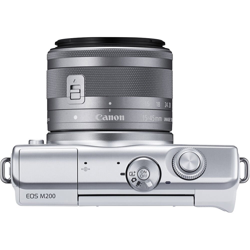 Canon EOS M200 15-45mm IS STM + EF-M 22mm IS STM (White) цена и информация | Fotoaparaadid | hansapost.ee