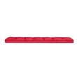 Padi pingile Etna Oxford 120x40 cm, punane hind ja info | Toolipadjad ja toolikatted | hansapost.ee