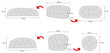 3-padja komplekt Hobbygarden Amanda Prestige 1+2, must hind ja info | Toolipadjad ja toolikatted | hansapost.ee