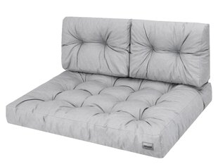 Istumisosa padi euroalusele Hobbygarden Leo 120x80cm, helehall hind ja info | Toolipadjad ja toolikatted | hansapost.ee