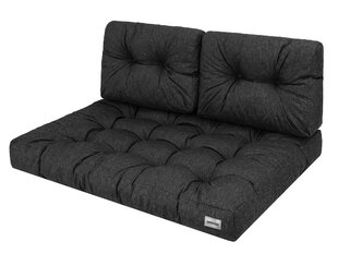Istumisosa padi euroalusele Hobbygarden Leo 120x80cm, must hind ja info | Toolipadjad ja toolikatted | hansapost.ee
