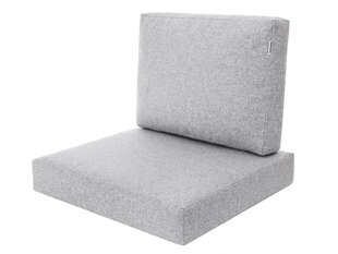 Комплект подушек для стульев HobbyGarden Mia Tech, светло-серый цена и информация | Подушки, наволочки, чехлы | hansapost.ee