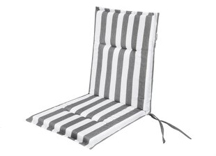 Подушка для стула Hobbygarden Miami, серая/белая цена и информация | Подушки, наволочки, чехлы | hansapost.ee